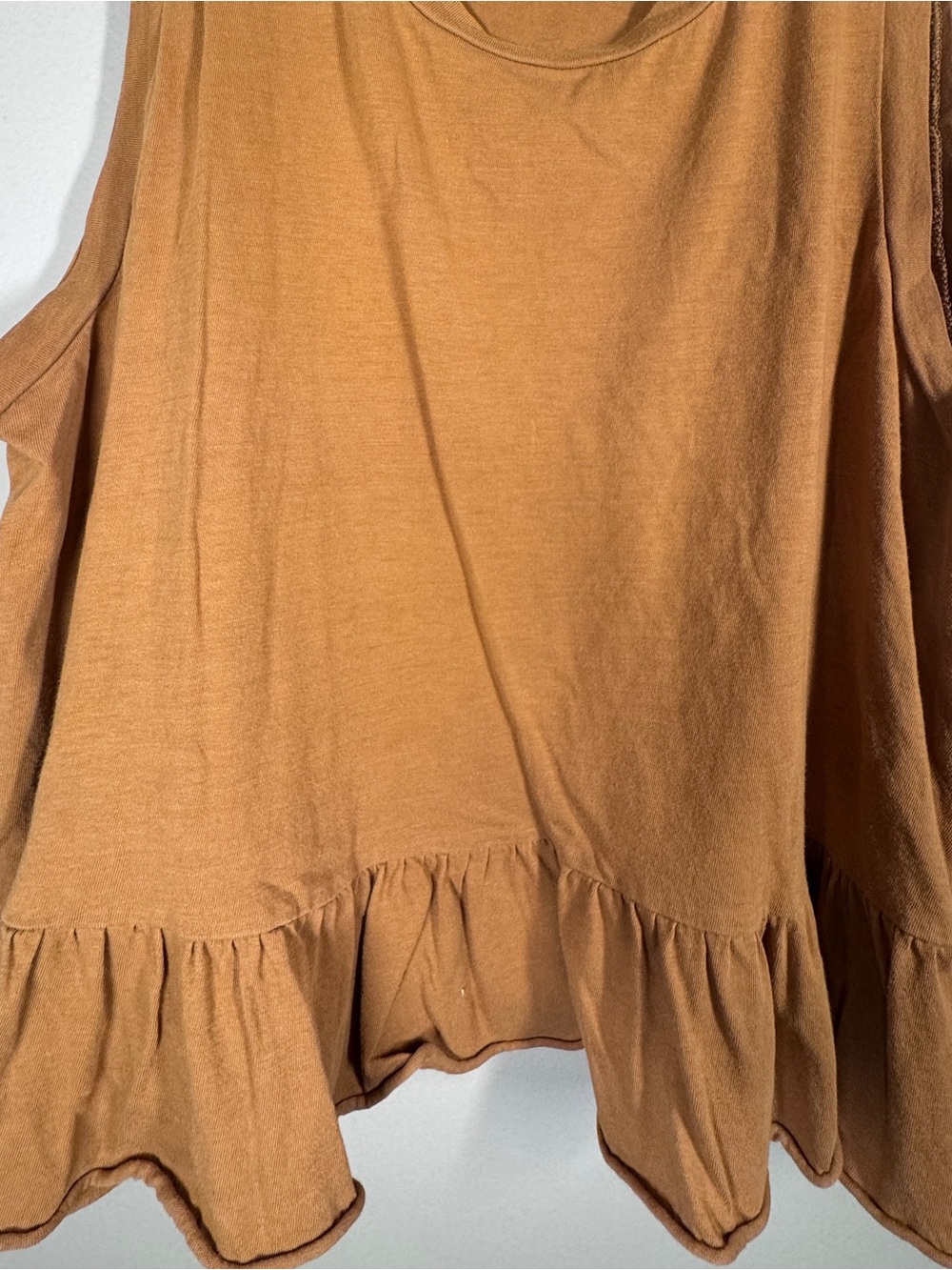 wild fable Rust Ruffle-Hem Tank Top - Picture 2 of 4